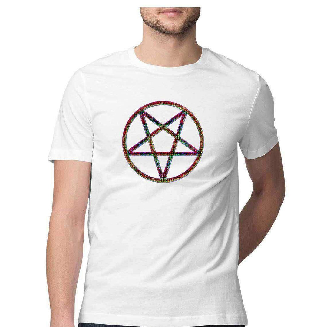 Color Burned Pentagram Graphic T-ShirtClothingColor Burned Pentagram Graphic T-Shirt