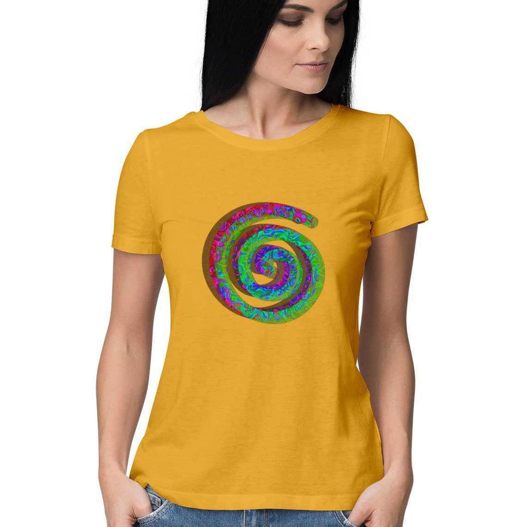 Color Burned Spiral Women's T-ShirtClothingColor Burned Spiral Women's T-Shirt