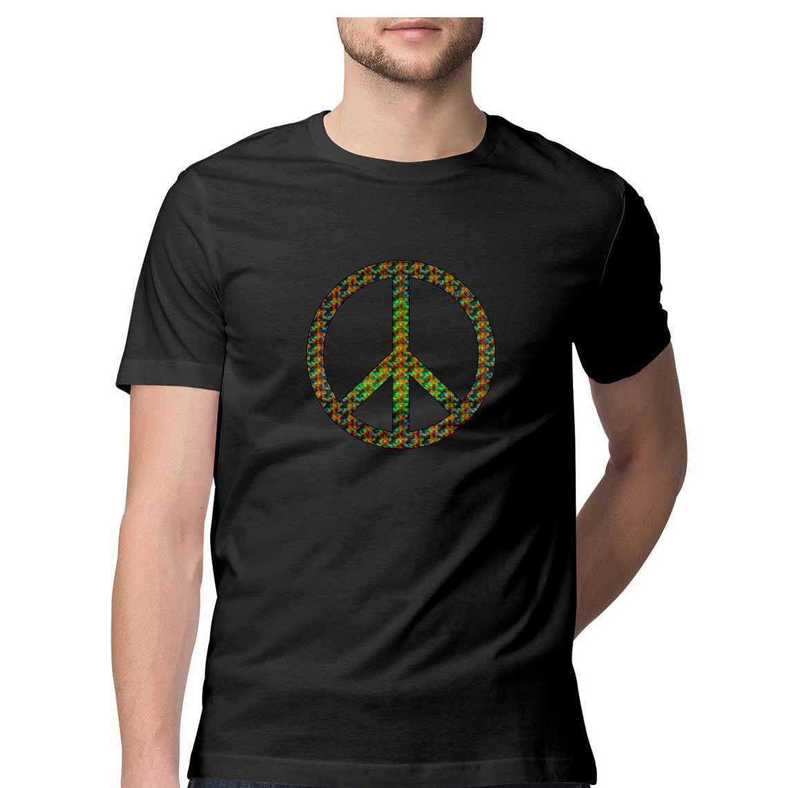 Color Me Peaceful Men's T-Shirt - CBD Store India