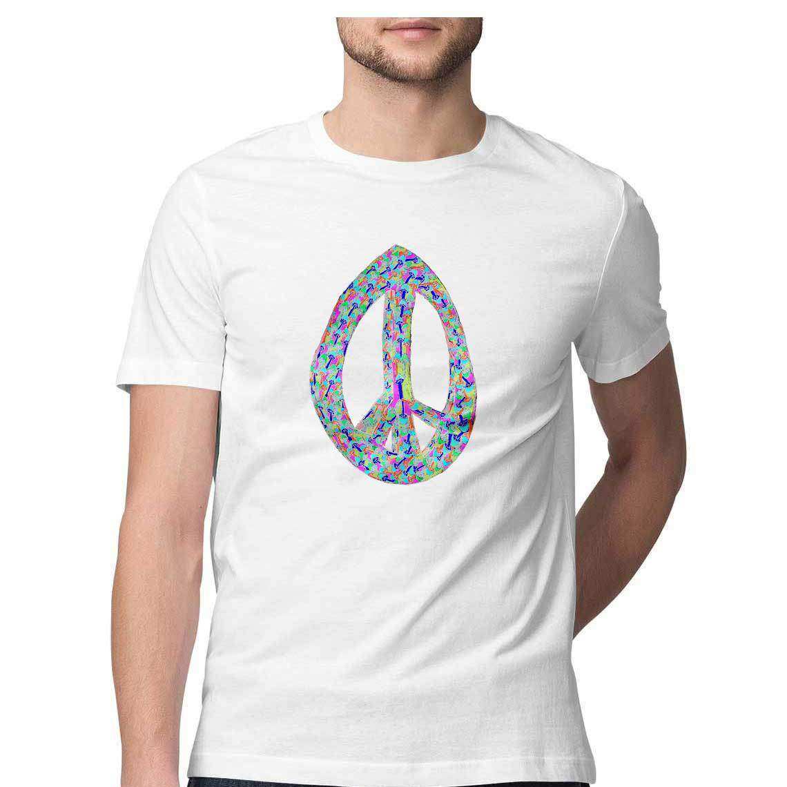 Colorfully Peaceful Graphic T-Shirt - CBD Store India