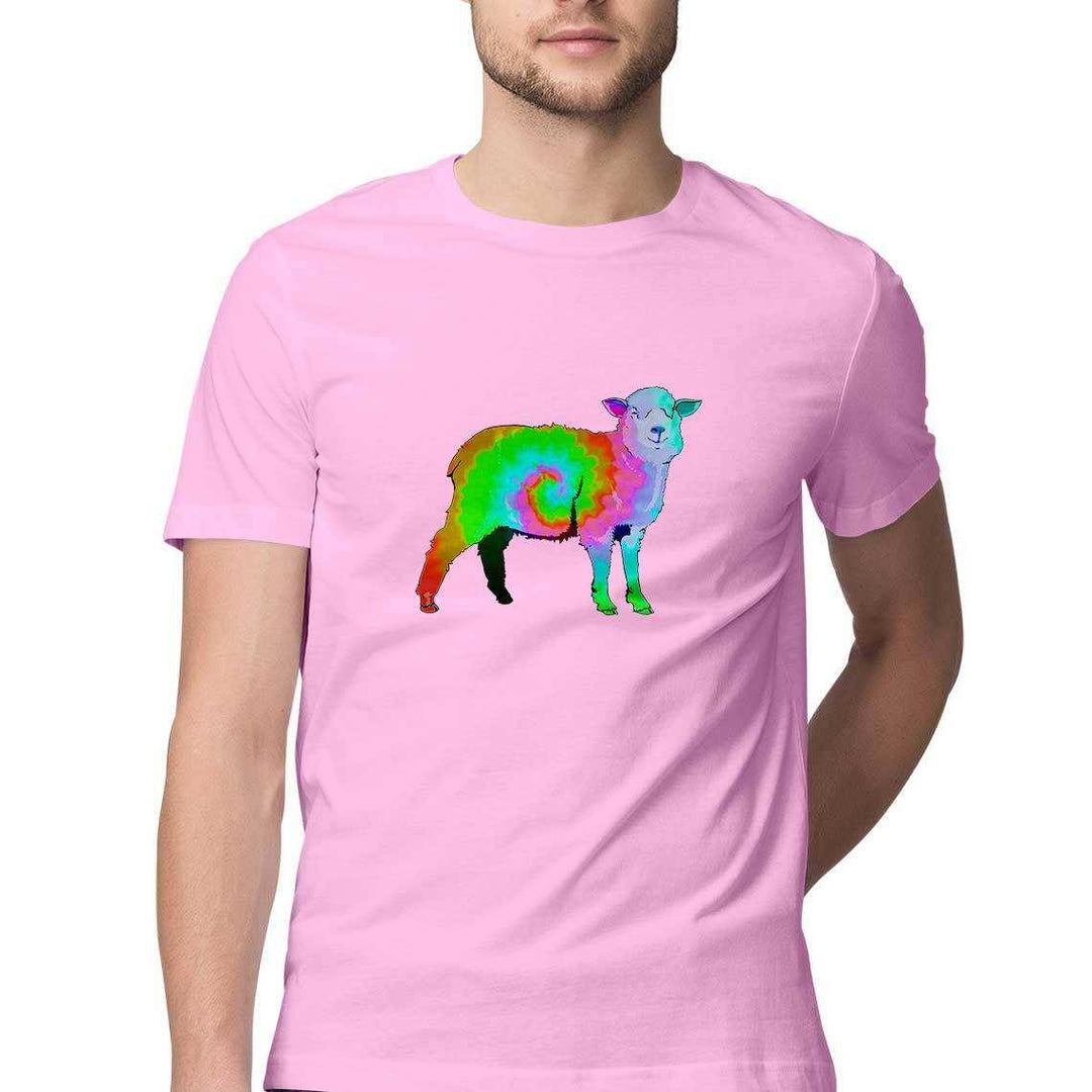 Counting Tie Dyed Sheep While you Trip Men's T-ShirtClothingTie Dye Sheep Men's T-Shirt | 100% Cotton, Casual Wear