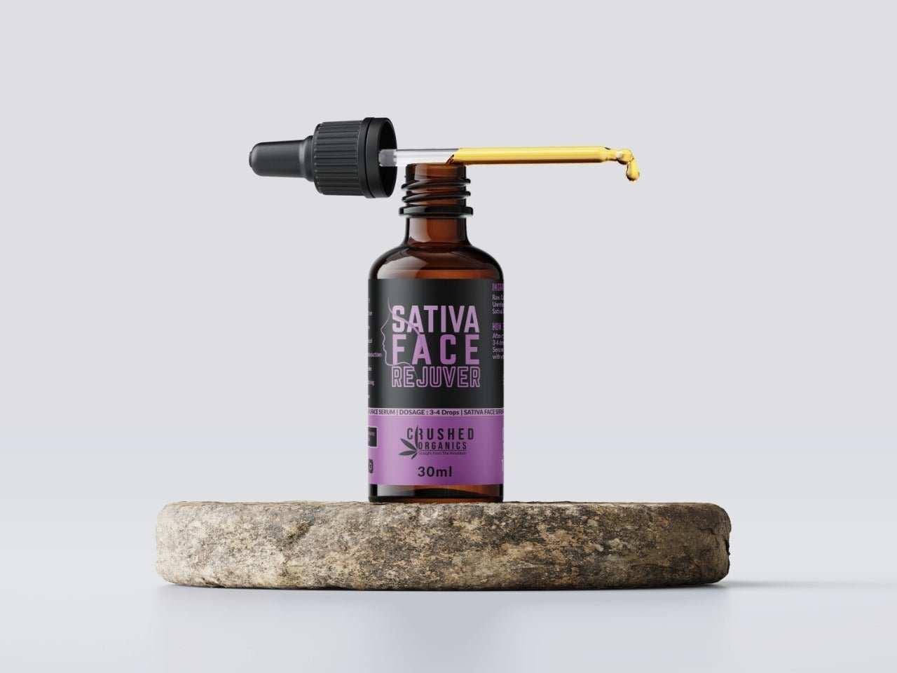 Crushed Organics Sativa Face Rejuvenator.