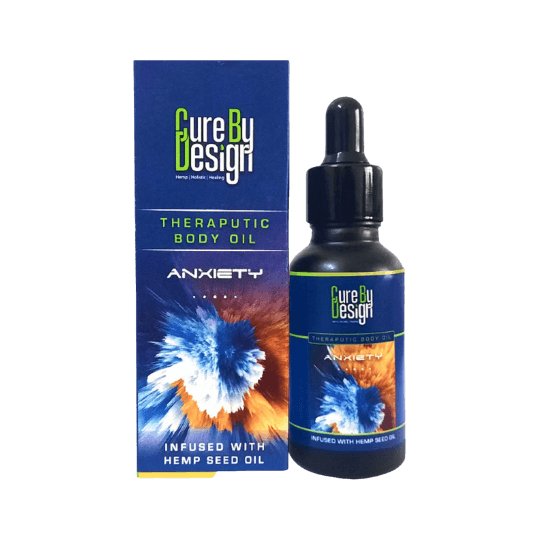 Cure By Design Blend For Anxiety Hemp Massage Oil - CBD Store India