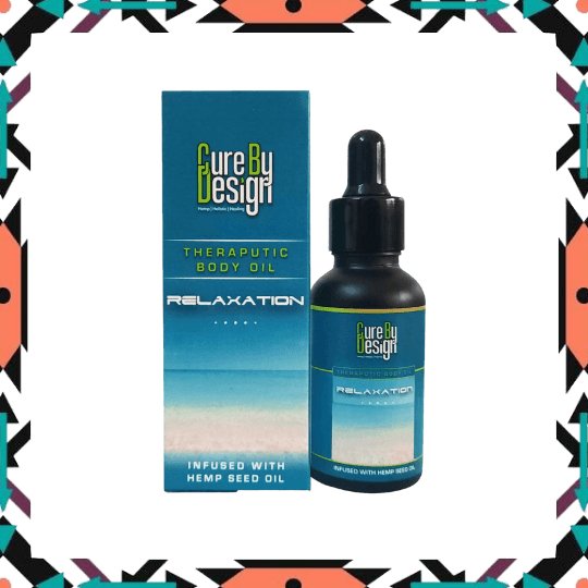 Cure By Design Blend For Relaxation Hemp Massage Oil - CBD Store India