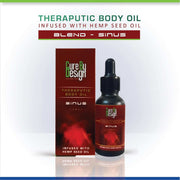 Cure By Design Blend For Sinus Hemp Massage Oil - CBD Store India