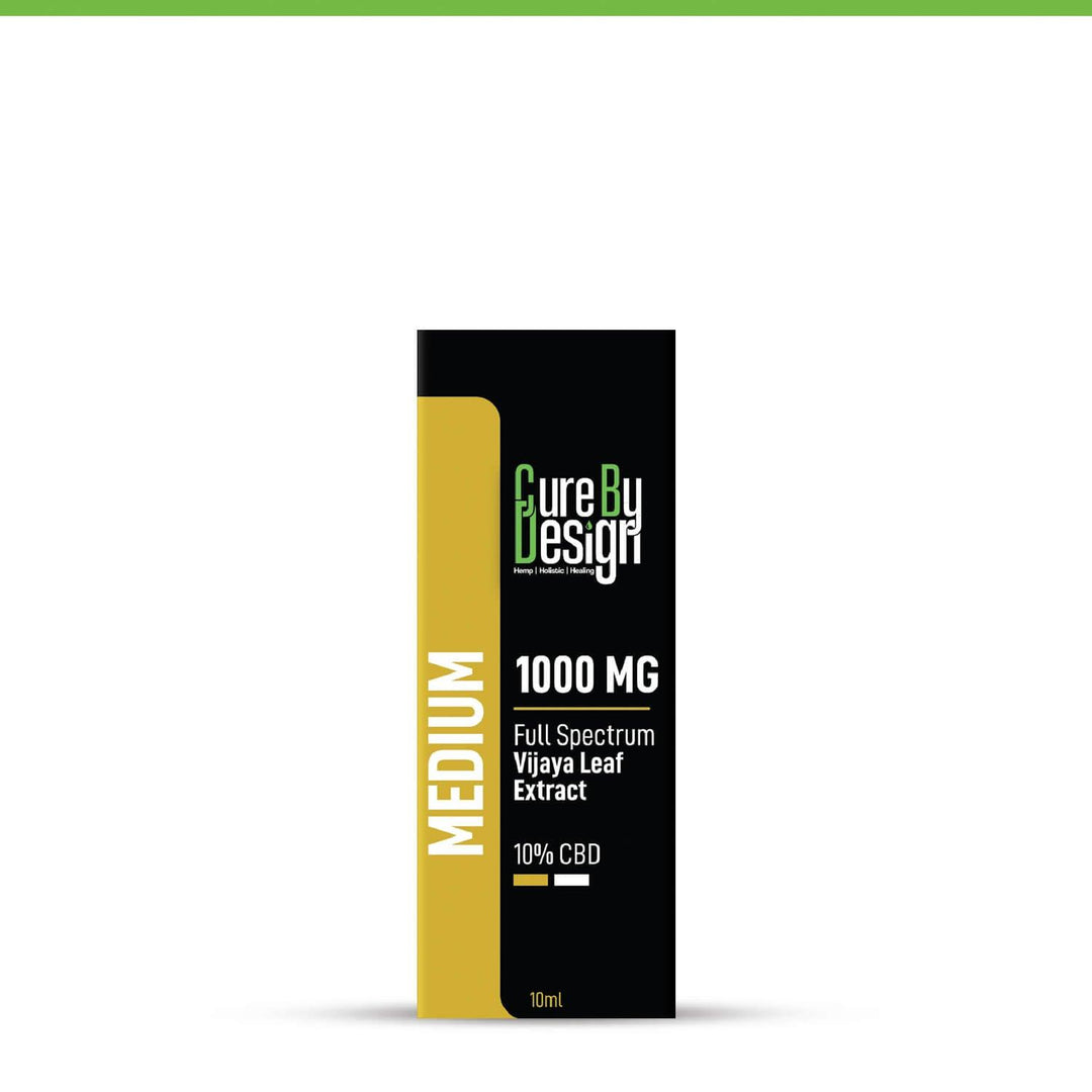 Cure By design - Full-Spectrum Vijaya Leaf Extract, 10% CBD, 1000MG (Medium)cbd oilCure By design - Full-Spectrum Vijaya Leaf Extract |1000MG (Medium)