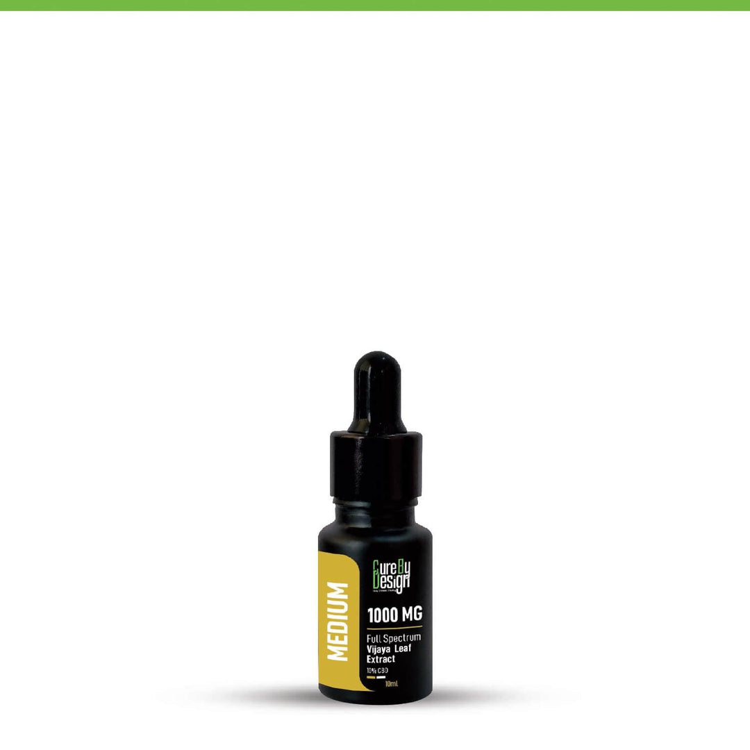Cure By design - Full-Spectrum Vijaya Leaf Extract, 10% CBD, 1000MG (Medium)cbd oilCure By design - Full-Spectrum Vijaya Leaf Extract |1000MG (Medium)