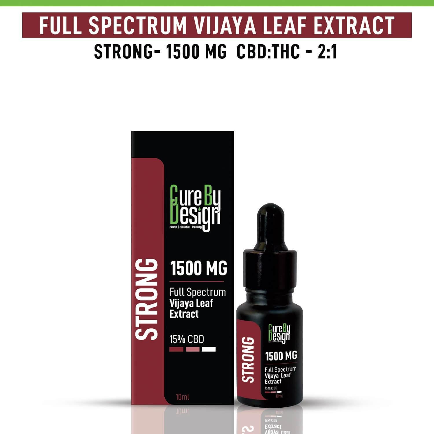 Cure By Design - Full-Spectrum Vijaya Leaf Extract, 1500 MG Strong.