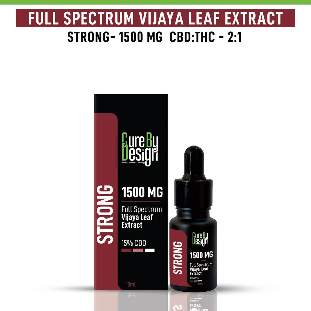Cure By Design - Full-Spectrum Vijaya Leaf Extract, 1500 MG Strongcbd oil