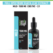 Cure By Design - Full-Spectrum Vijaya Leaf Extract, 5% CBD, 1500MG (Mild) - CBD Store India