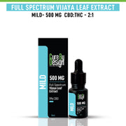 Cure By Design - Full-Spectrum Vijaya Leaf Extract, 5% CBD, 500MG (Mild) - CBD Store India