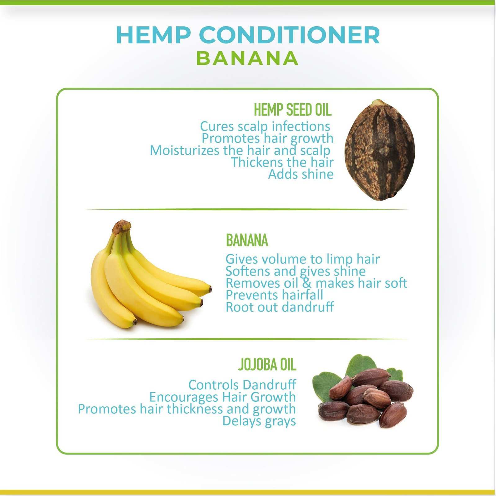 Cure by Design Hemp & Banana Conditioner - CBD Store India