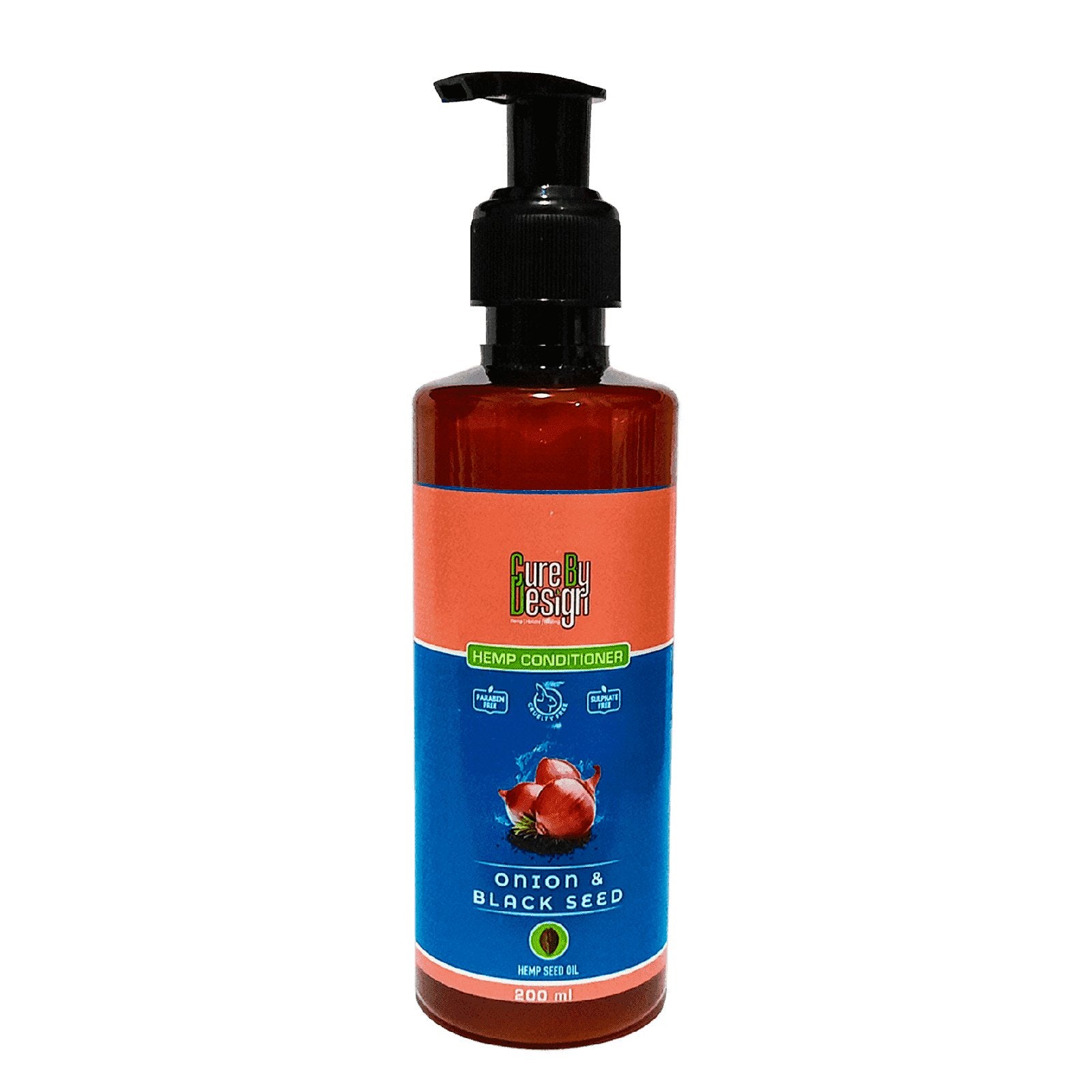 Cure by Design Hemp Black Seed Oil & Onion Conditioner - CBD Store India