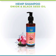 Cure By Design Hemp , Black Seed Oil & Onion Shampoo - CBD Store India