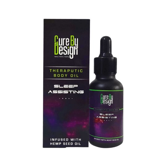 Cure By Design Hemp Blend Massage Oil For Sleep - CBD Store India