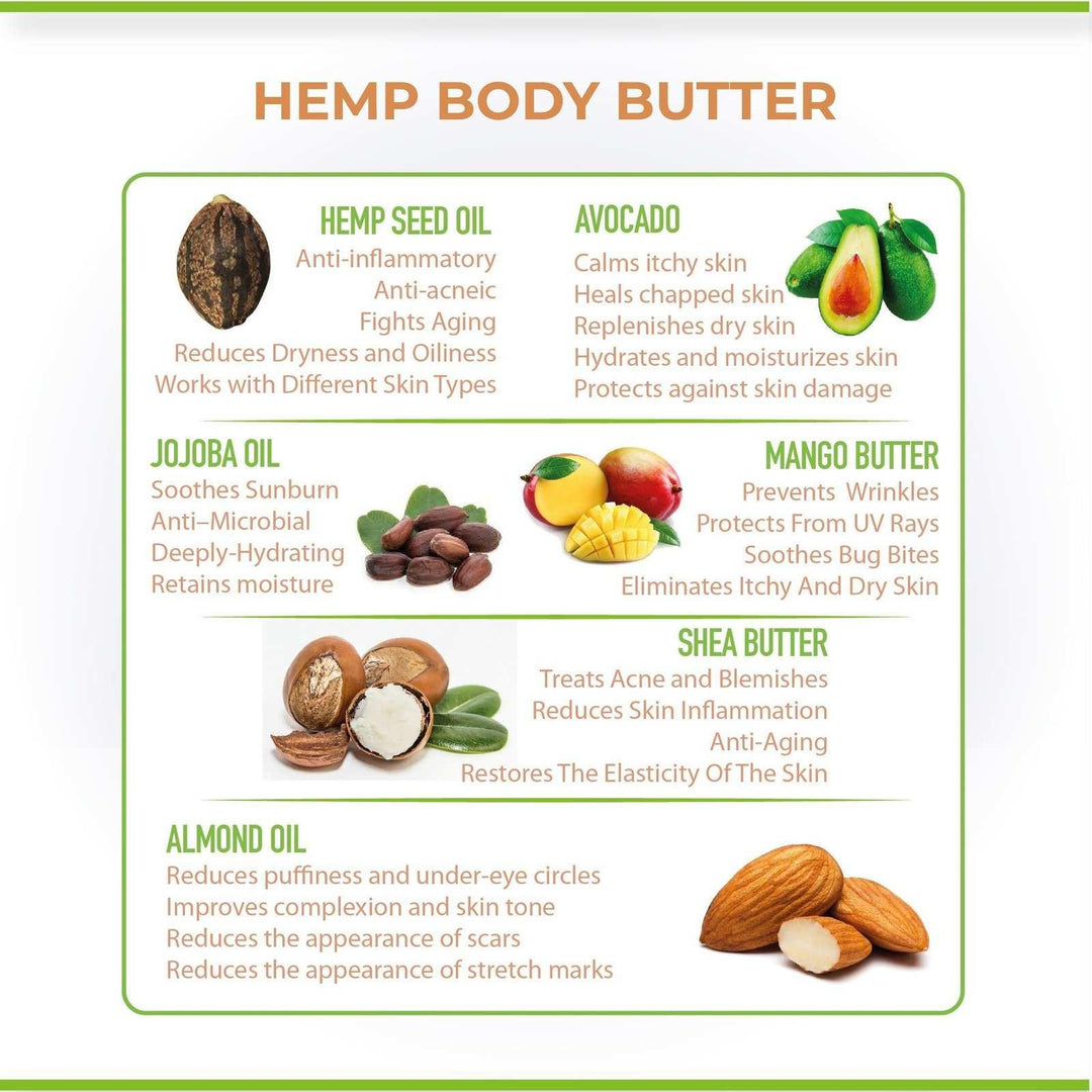 Cure By Design Hemp Body Butter 200 GmCure By Design Hemp Body Butter 200 Gm