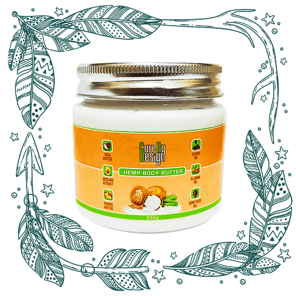 Cure By Design Hemp Body Butter 200 Gm - CBD Store India