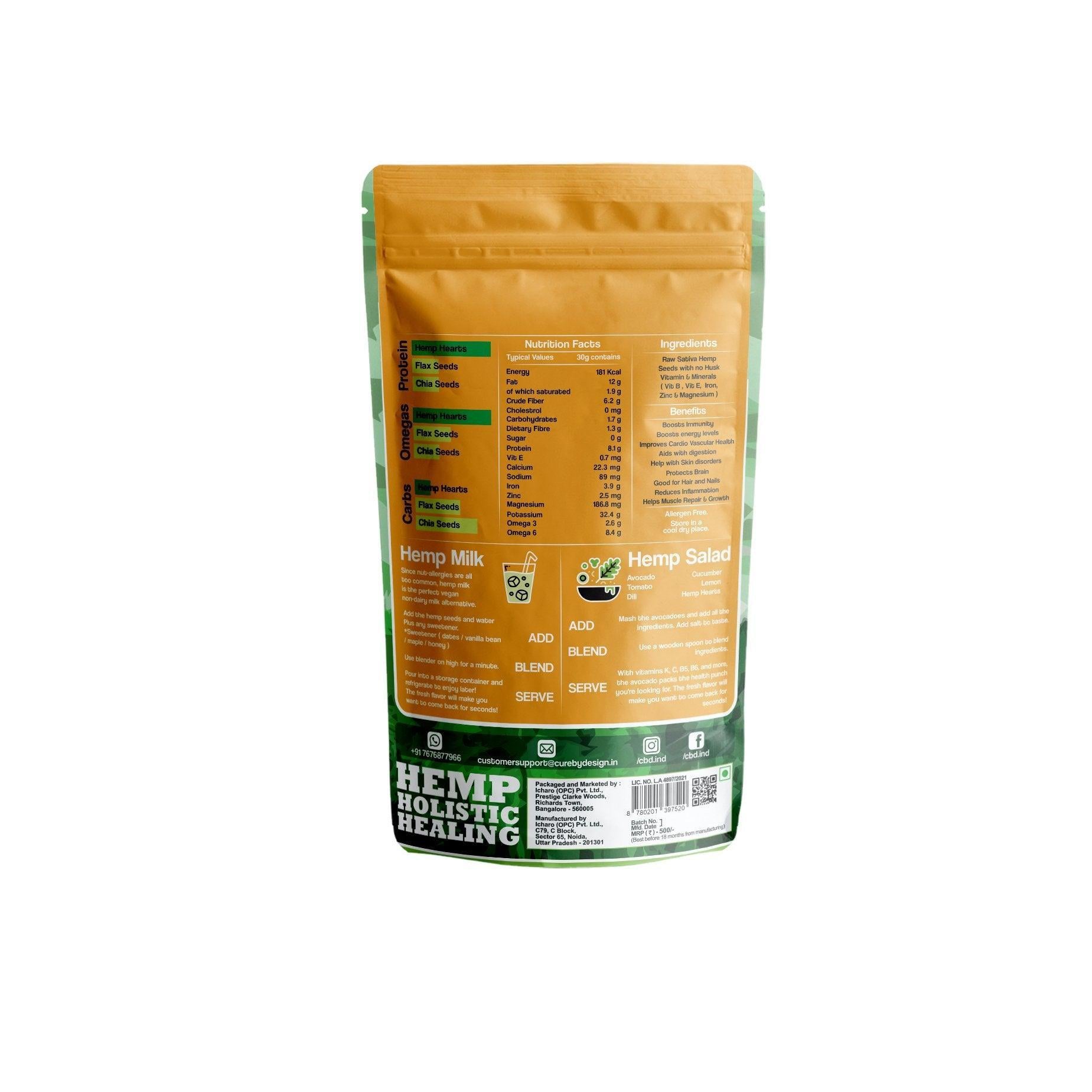 Cure By Design Hemp Hearts.