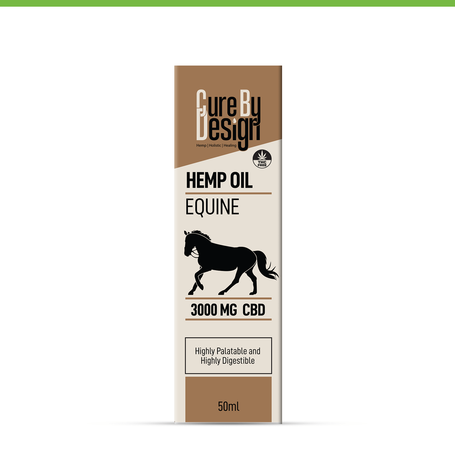 Cure By Design Hemp Oil for Equine 3000mg CBD - CBD Store India