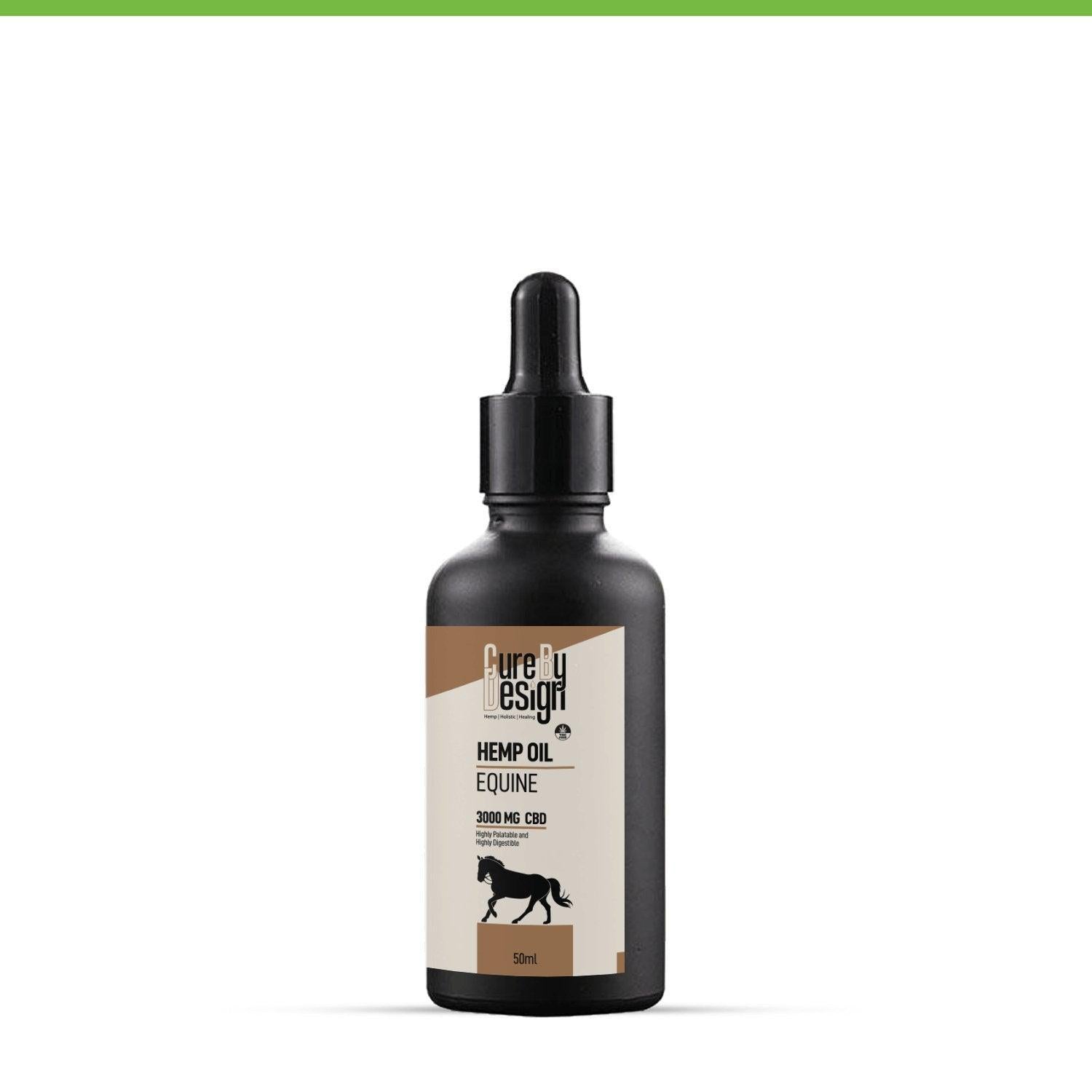Cure By Design Hemp Oil for Equine 3000mg CBD.