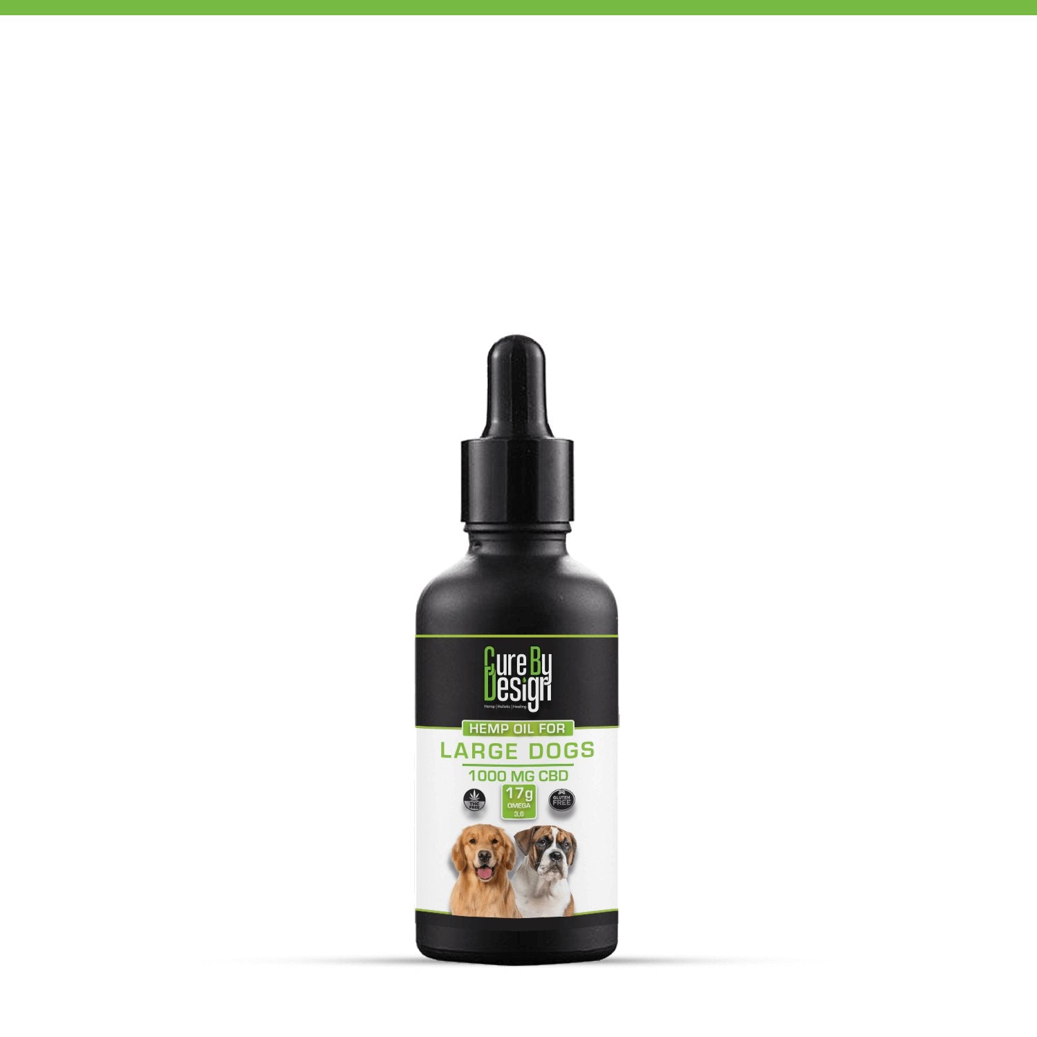 Cure By Design Hemp Oil for Large Dogs 1000mg CBD - CBD Store India