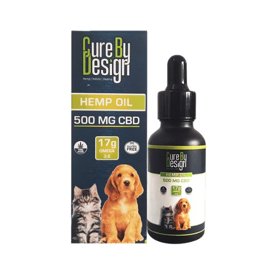 Cure By Design Hemp Oil for Pets - 500mg - CBD Store India