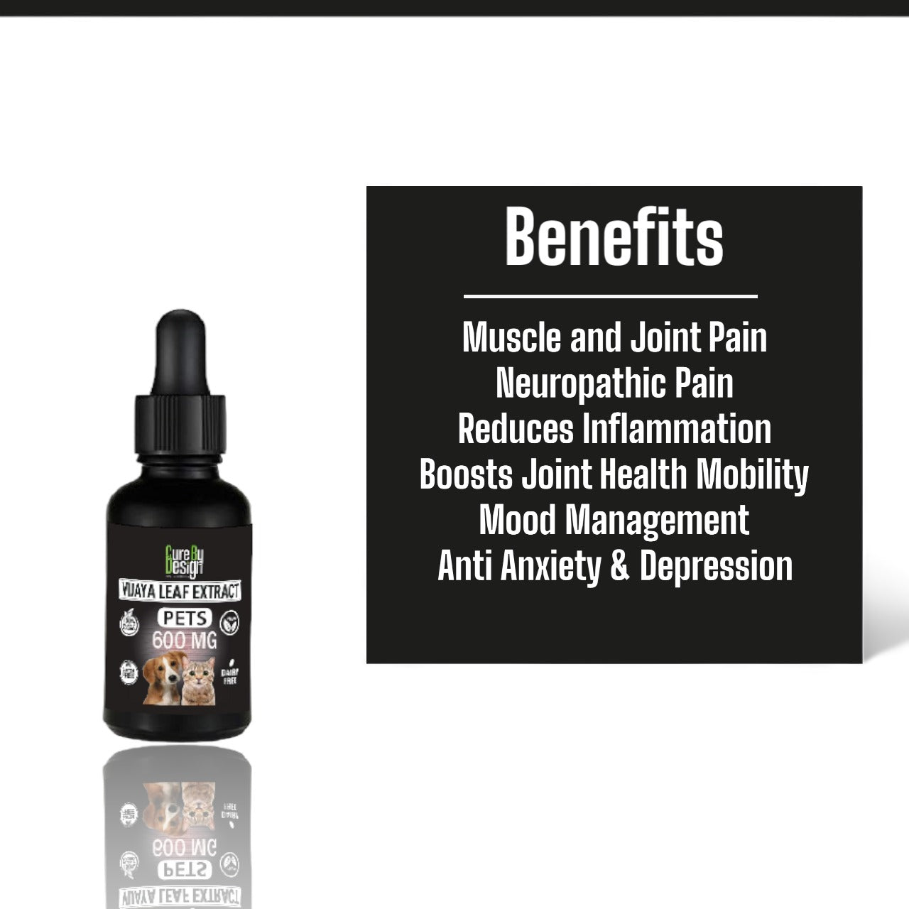 Cure By Design - Hemp Oil for Pets 600mg Full Spectrum CBD - CBD Store India