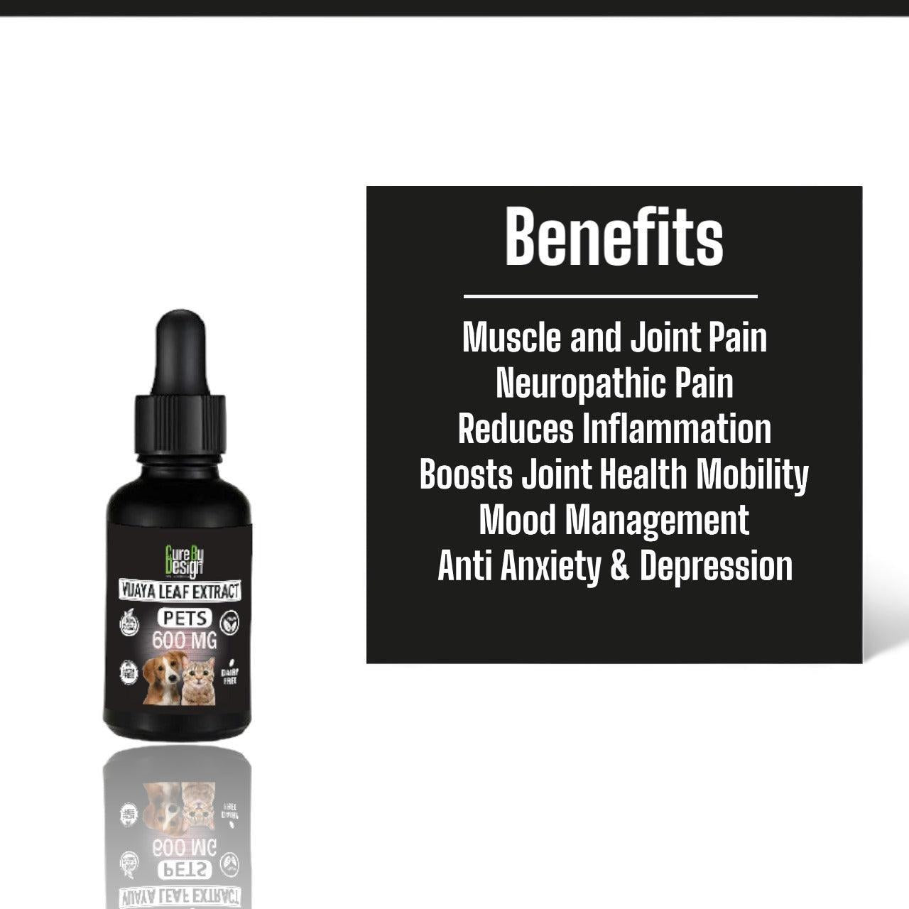 Cure By Design - Hemp Oil for Pets 600mg Full Spectrum CBD.