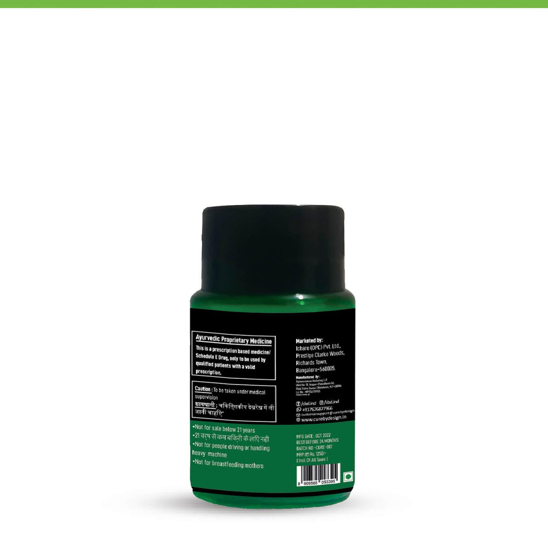 Cure By Design - Pain | 100mg/Capsule - THC Dominant (1:4 - CBD:THC)CBD capsulesPain Relief: 100mg THC Capsules - Cure By Design