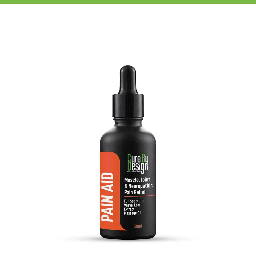 Cure By Design - Pain Aid (1%) Polyherbal Massage Oilmassage oilCure By Design - Pain Aid (1%) Polyherbal Massage Oil | CBD store India