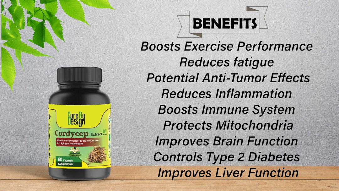 Cure By Design - Superrsupps Cordyceps CapsulesCordyceps Capsules