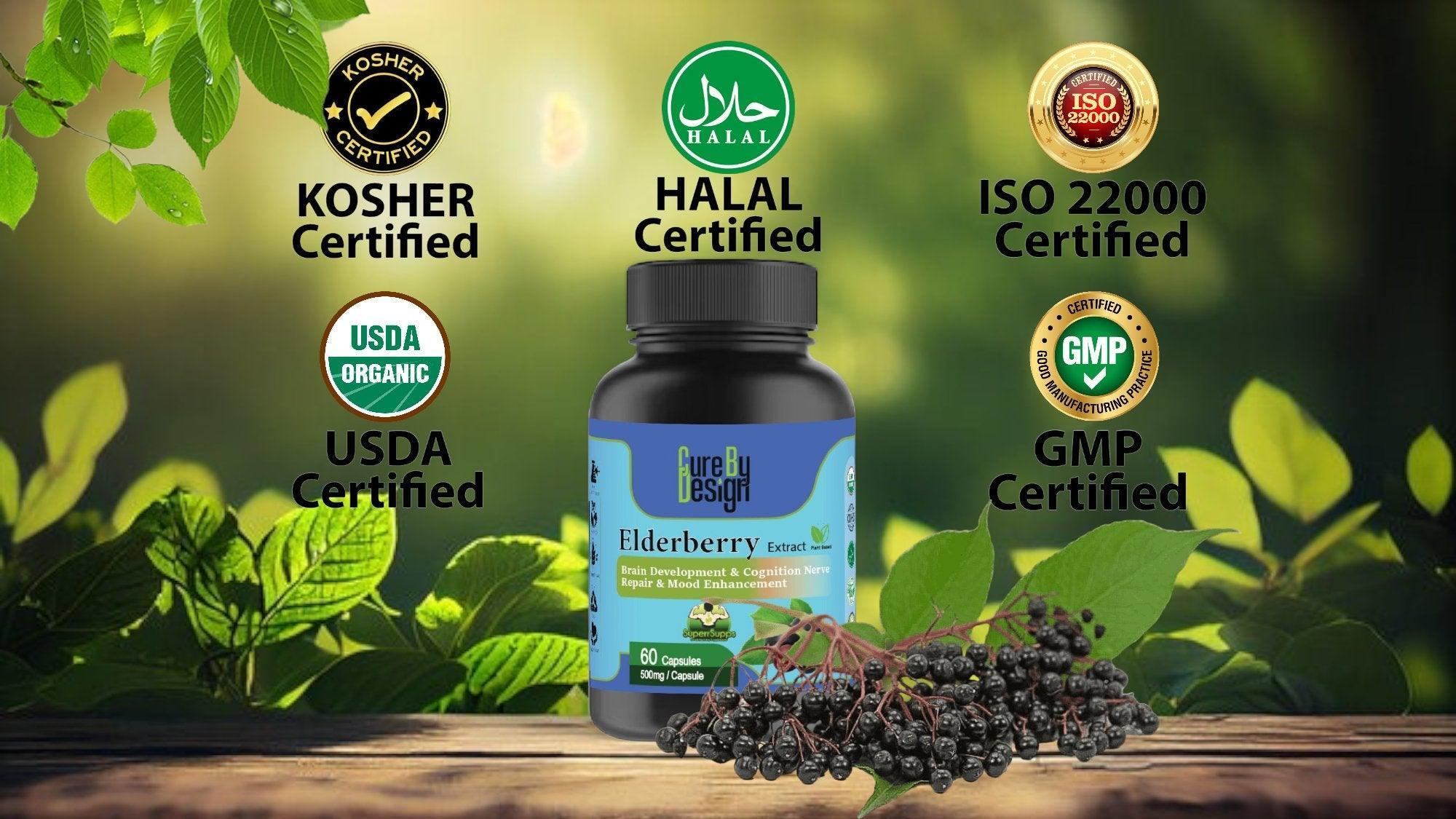 Cure By Design - Superrsupps Elderberry Capsules.