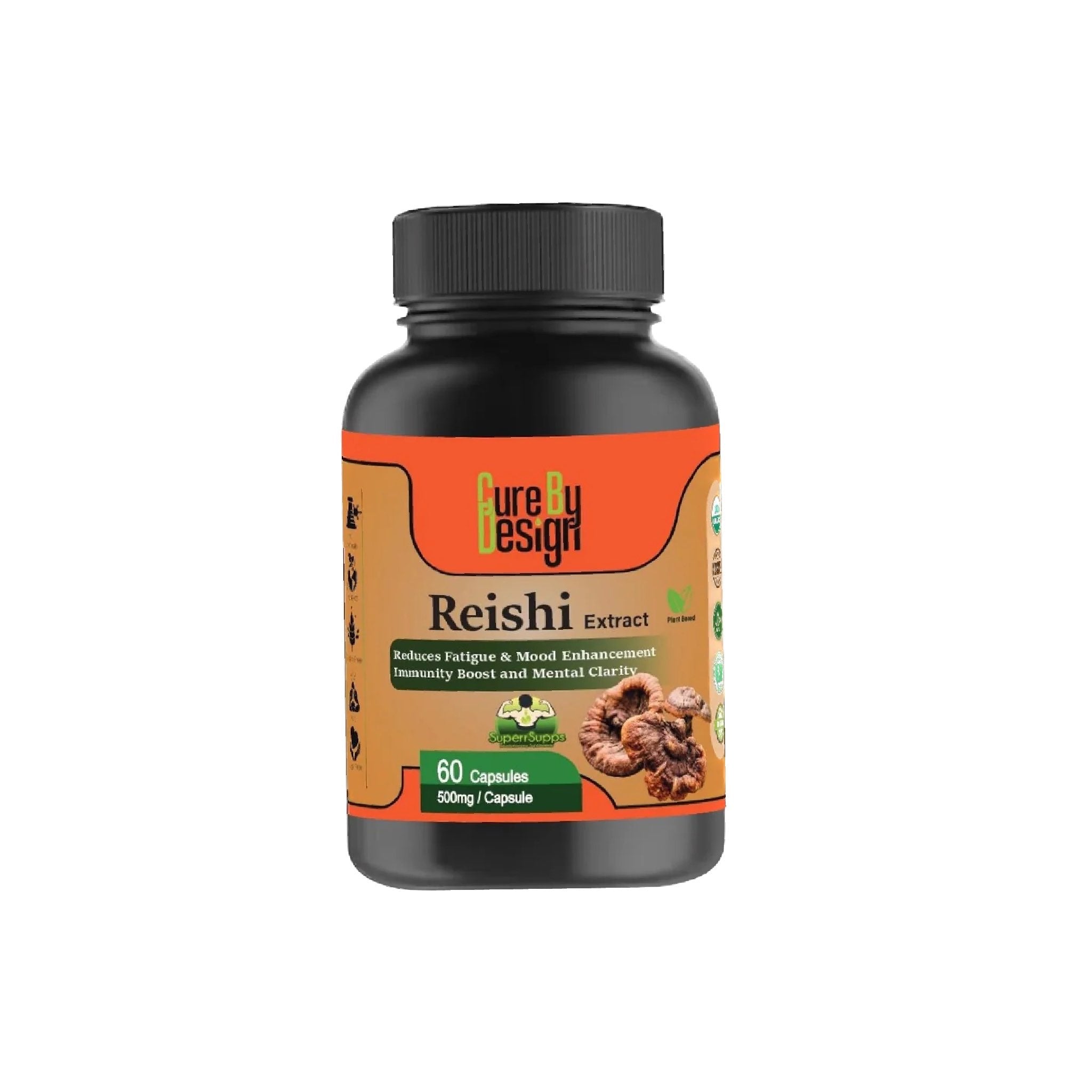 Cure By Design - Superrsupps Reishi Mushroom Capsules - CBD Store India