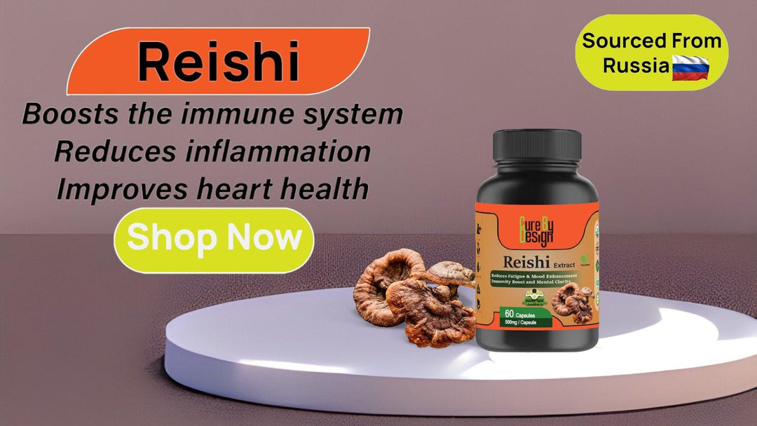 Cure By Design - Superrsupps Reishi Mushroom CapsulesMushroom Extract CapsuleCure By Design - Superrsupps Reishi Mushroom Capsules