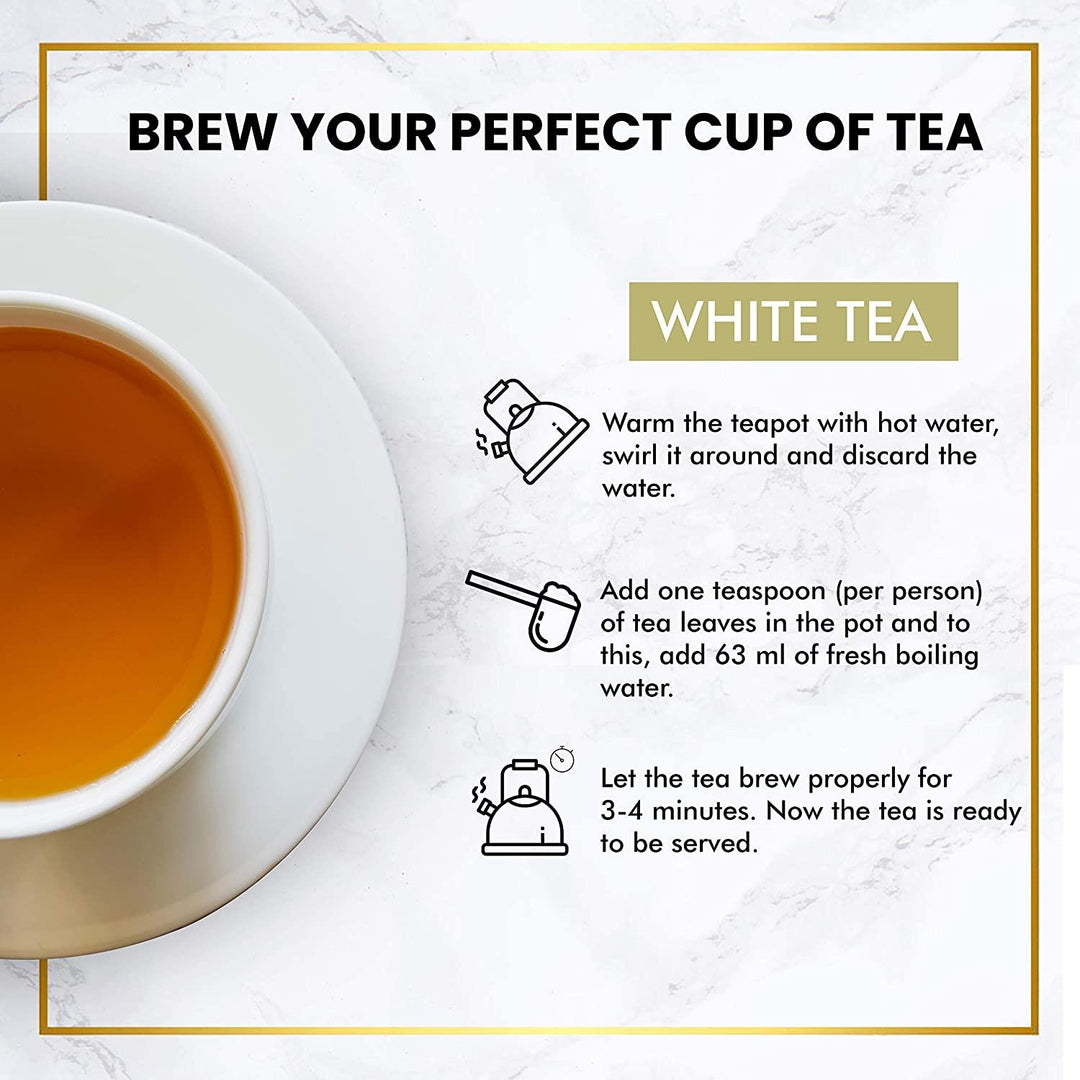 Darjeeling White Loose Leaf Tea - 35 gmHealth DrinkDarjeeling White Loose Leaf Tea | White Tea for Glow & Immunity | CSIN