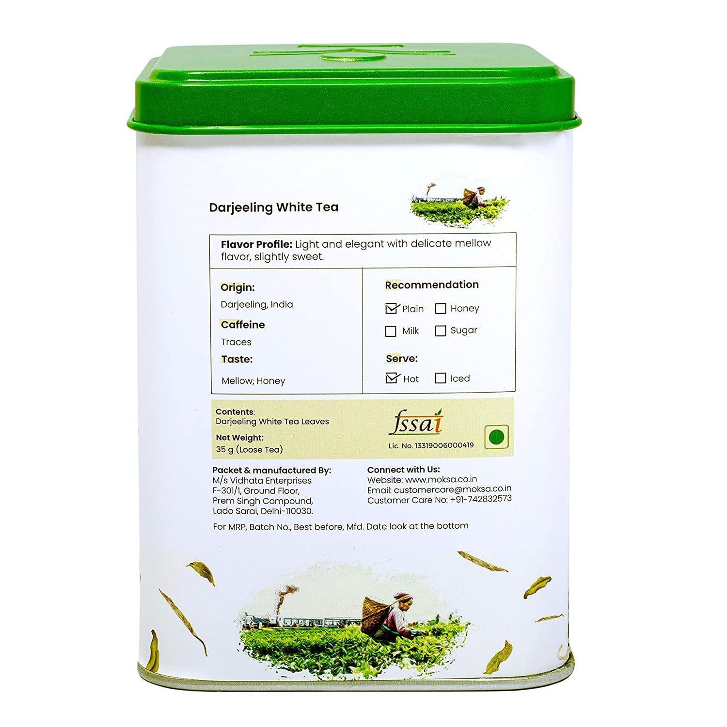 Darjeeling White Loose Leaf Tea - 35 gm.