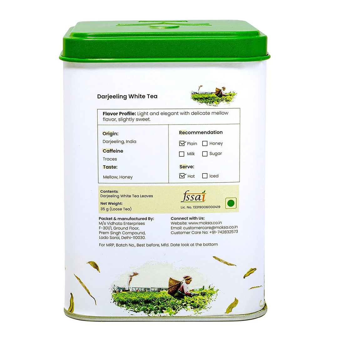 Darjeeling White Loose Leaf Tea - 35 gmHealth DrinkDarjeeling White Loose Leaf Tea | White Tea for Glow & Immunity | CSIN