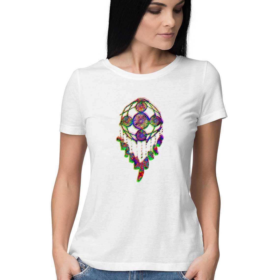 Dream Catcher by the Rainbow Women's T-Shirt.