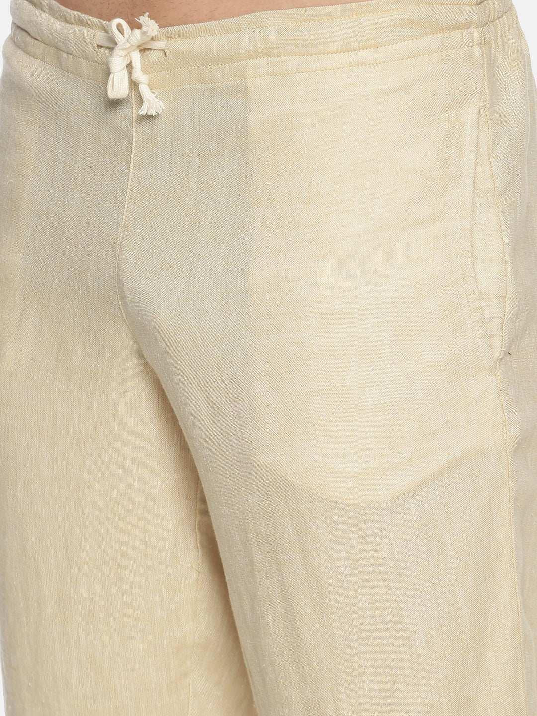 Ecentric Men's Light Brown Colour Solid Lounge Pant.