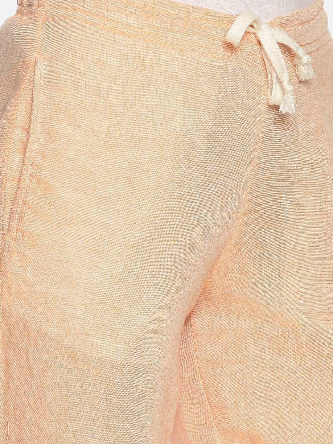 Ecentric Women's Neon Saffron Colour Solid Lounge Wear Bottom.