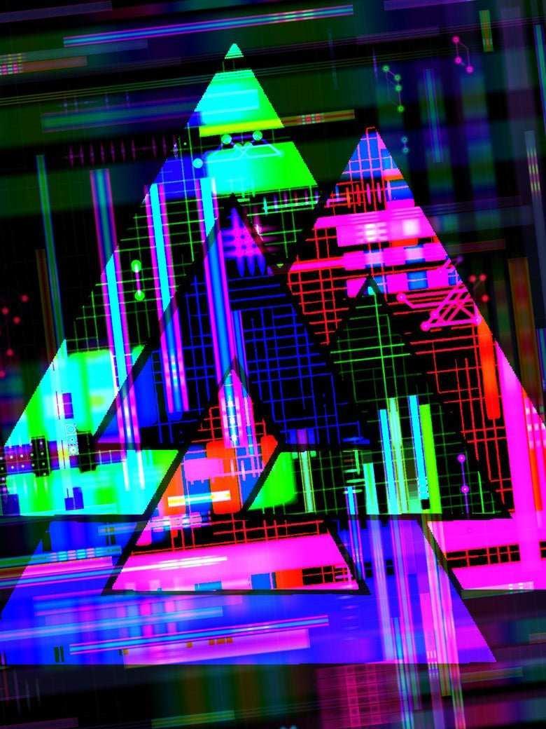 Electric Valknut Women's Crop Top.