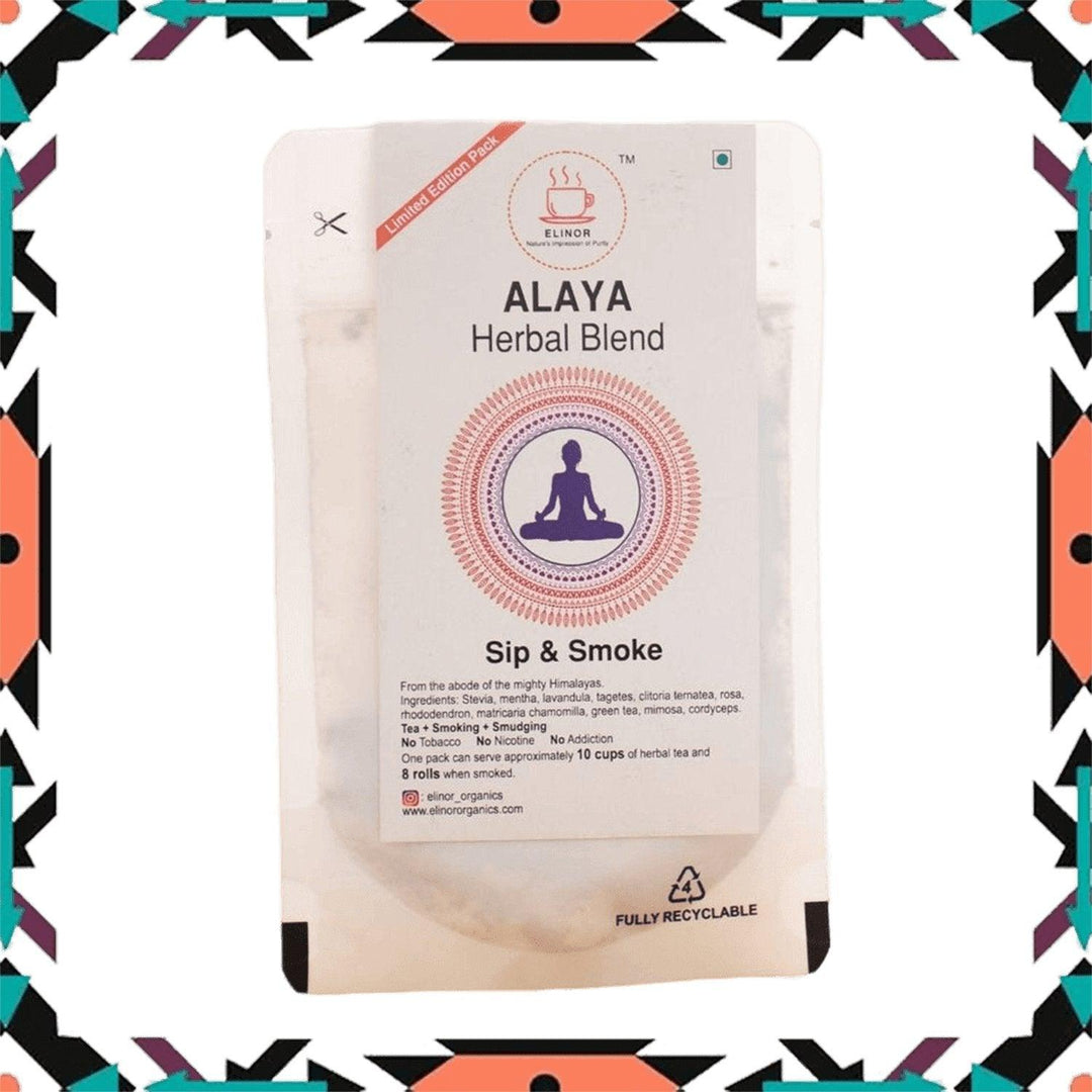 Elinor Organics | Alaya | Herbal Smoking BlendHerbal BlendAlaya Herbal Smoking Blend - Organics | Natural Ingredients
