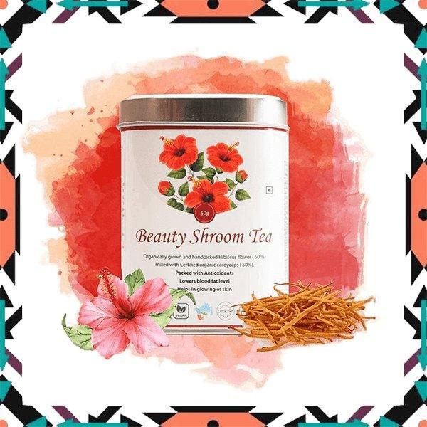 Elinor Organics | Beauty Shroom Fungi Tea (Cordyceps Red Tea).