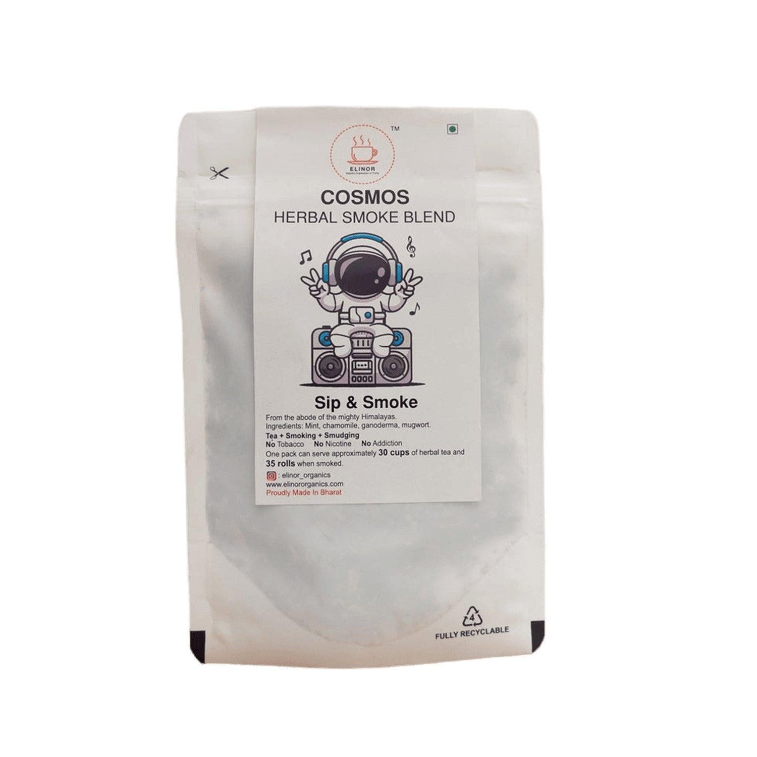 Elinor Organics | Cosmos | Herbal Smoking Blend.