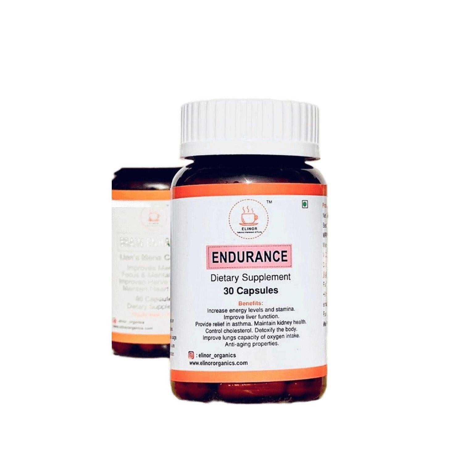 Elinor Organics - Endurance (Cordyceps Capsules 500 mg).
