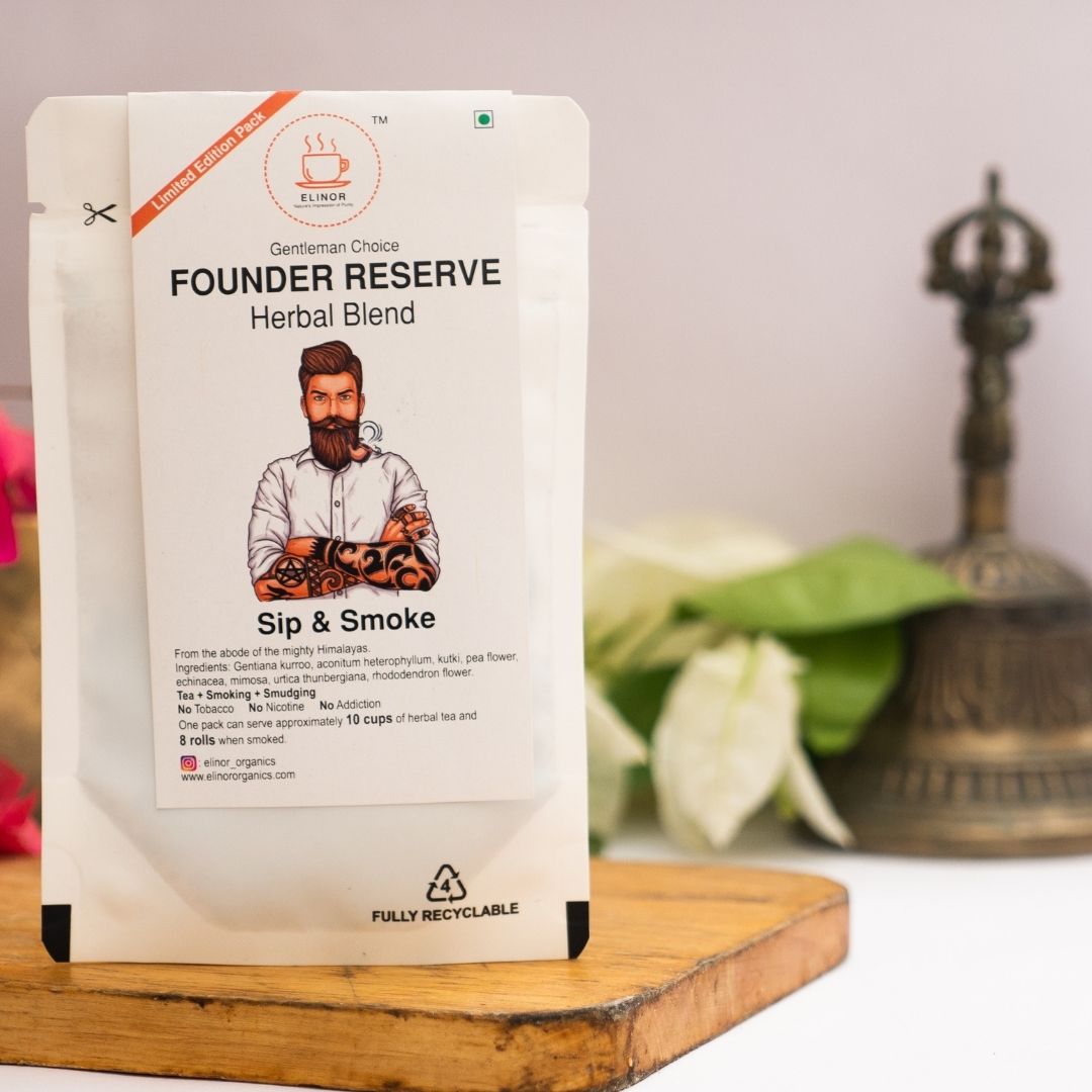 Elinor Organics | Founder Reserve | Herbal Smoking Blend - CBD Store India