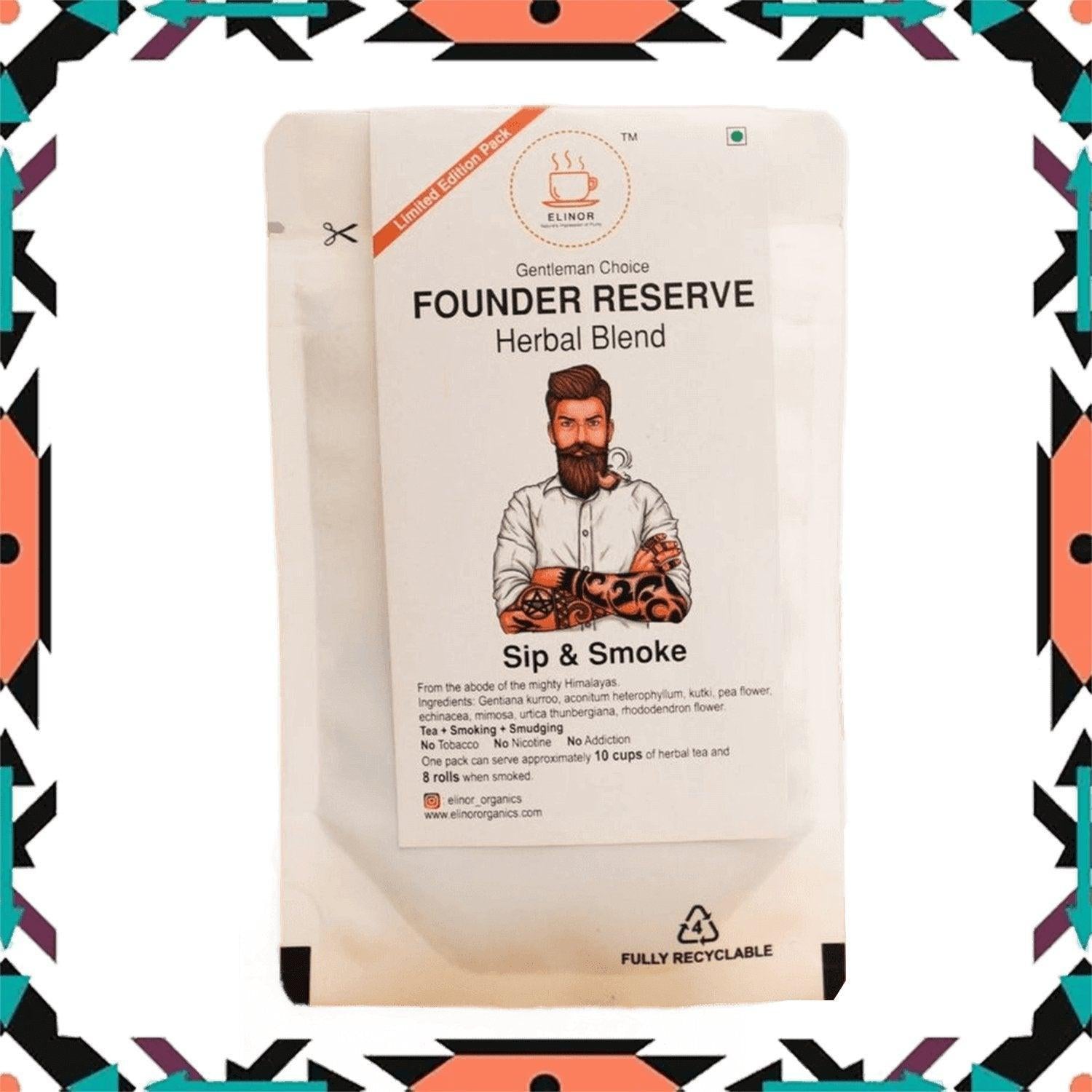 Elinor Organics | Founder Reserve | Herbal Smoking Blend.