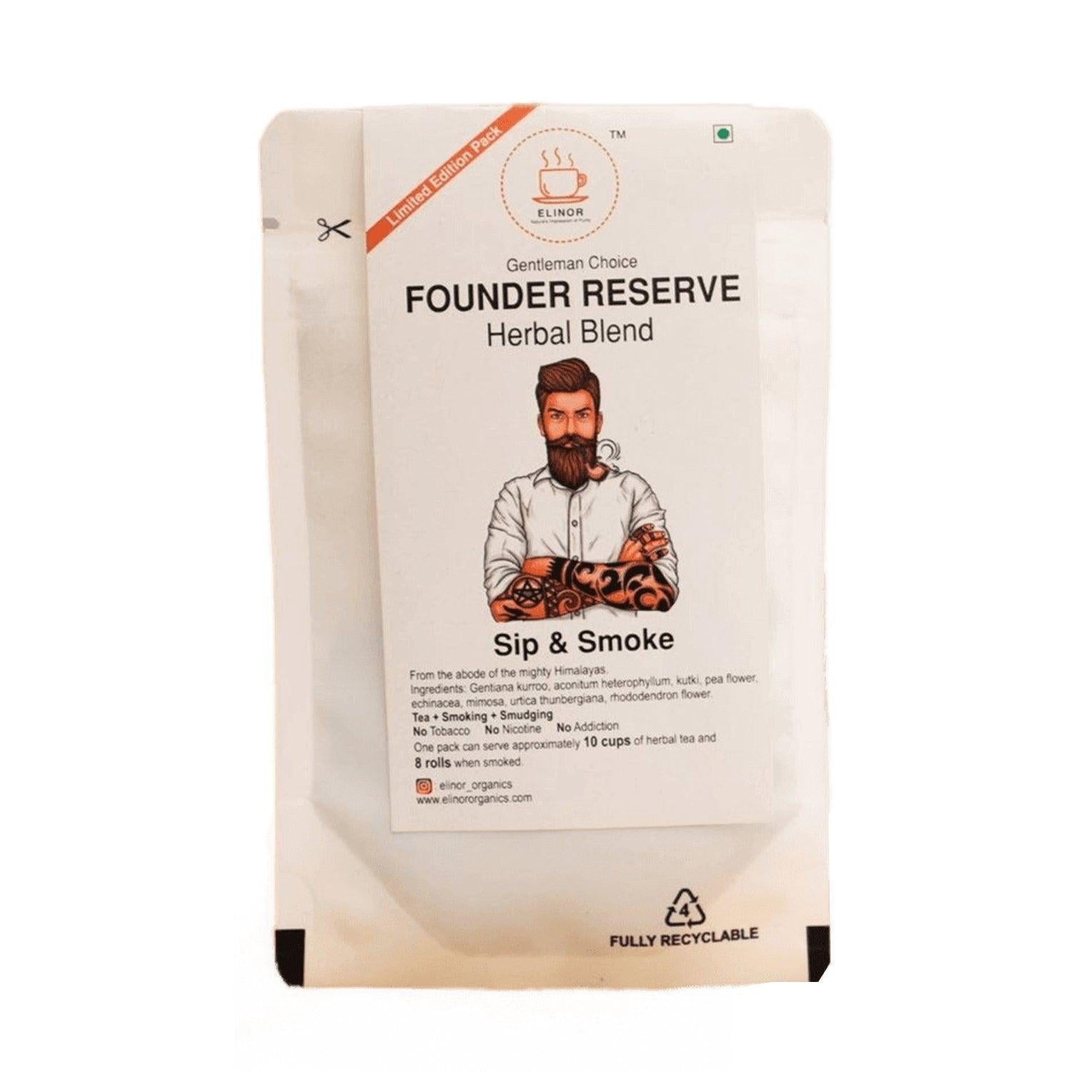 Elinor Organics | Founder Reserve | Herbal Smoking Blend.