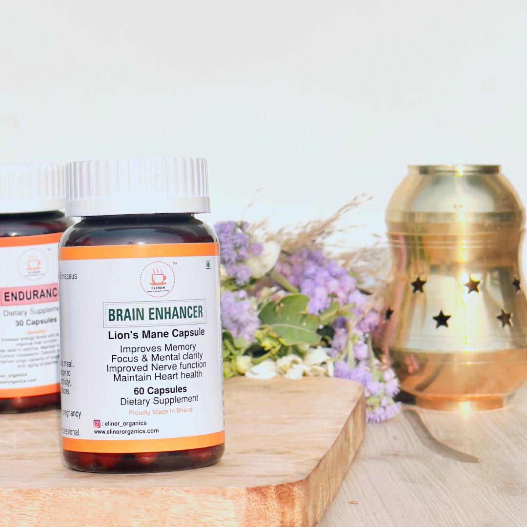 Elinor Organics | Lion's Mane CapsulesFungi CapsuleElinor Organics | Lion's Mane Capsules | CBD Store India