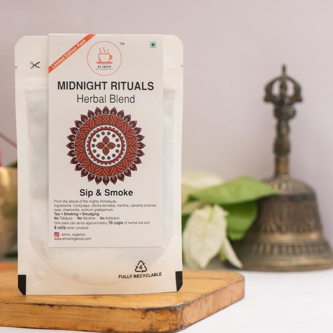 Elinor Organics - Midnight Rituals | Herbal Smoking Blend - CBD Store India